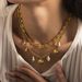 temperament gold stainless steel shell necklace does not fade female ins high end simple versatile jewelry_ipsvogv.com