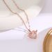 Jumping Heart Titanium Steel Flexibility Necklace Female Heart Angel Wings Collar Chain Korean Version Simple and_ipsvogv.com