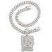 Hip Hop Full Diamond Letter Pendant High Quality Versatile Alloy Water Diamond Letter Hip Hop Necklace Hot Collection_ipsvogv.com