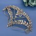 Women's Jewelry Champagne Crystal Rhinestone Hair Crown Handmade Floral Bridal Headpiece For Weddings And Special Occasions_ipsvogv.com