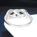 Simple bow shape women's ring Zircon micro inlaid platinum plated jewelry_ipsvogv.com