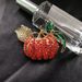 Hot selling Halloween creative festival diamond studded painted orange red pumpkin brooch_ipsvogv.com