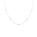 New Blue Little Flower Sweet Three Piece Foot Chain Necklace Earrings Micro Inlaid Zircon Jewelry Women's Set_ipsvogv.com