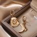 European And American Cross Border Western Cowboy Boots Cowboy Hat Two Piece Earrings Gold Plated Niche Personality Fashion Earrings_ipsvogv.com