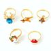 Point Diamond Christmas Tree Santa Claus Bow Elk Ring 5-piece Set For Women_ipsvogv.com