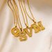 hot selling new product 26 English capital letters pendant necklace gold plated environmentally friendly vacuum plating necklace_ipsvogv.com