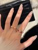 Luxury Versatile Premium China-Chic Popular Design Brushed Inlaid Pink Zircon Fashion Delicate Index Ring_ipsvogv.com