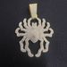 Punk Trendy 3D Large Spider Pendant Necklace Hip Hop Street Dance Diamond-Encrusted Cuban Chain Men's Accessories_ipsvogv.com