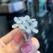 Cao Shi Flower Closed Exquisite Commuting Butterfly Super Sparkling Sweet Princess Ring_ipsvogv.com