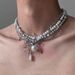 Sweet, Cool, Spicy Girl, Pearl, Heavy Industry, Spider, Multi-layer Layered Collarbone Chain, Fashionable, High-end,_ipsvogv.com