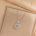Necklace Women's Ins Internet Celebrity Same Style Temperament Love Smart Clavicle Chain Personalized Simple Full Diamond Heart-shaped Pendant Jewelry_ipsvogv.com