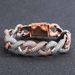 Unisex 15mm Wide 8 Character Infinite Chain Rose Gold Two Color Cuban Chain Micro Inlaid Zircon Trendy Hip Hop Bracelet_ipsvogv.com