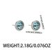 Devil's Eye Earstuds Men, Unique Glass Titanium Steel Earrings For Women, Cyberpunk, Green Eyes, Advanced Accessories,_ipsvogv.com