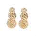 Fashion Trend Gold Wing Niche Design Sense Exaggerated Leaf Drop Earrings_ipsvogv.com