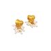 French Baroque Gold Peach Heart Multi layer Pearl tassel Earrings, Light Luxury, Small niche Silver Needle INS Earrings_ipsvogv.com