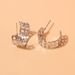 Unisex Fashion Earrings Semi Circular Hollow Gold Earrings Earrings Female_ipsvogv.com