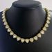 Hot Selling 11mm Heart Full Diamond Cuban Chain Alloy Rhinestone Punk Exaggerated Necklace Bracelet_ipsvogv.com