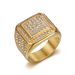 Men's Jewelry Set Fashion New Hip Hop Nightclub Ring Titanium Steel Vacuum Gold Plated Luxury Full Diamond Men's Ring_ipsvogv.com