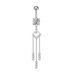 Women's Jewelry Zircon Tassel Belly Button Ring Belly Button Nail Piercing Jewelry_ipsvogv.com