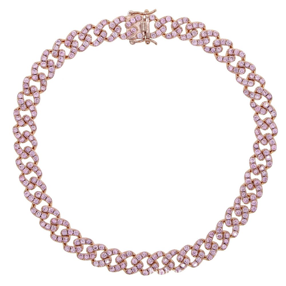 Men's Jewelry 12mm Wide Cuban Large Chain Zircon Necklace Cuban Chain Couple Necklace Hip Hop New Style_ipsvogv.com