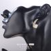 Fashion Earrings New Irregular Shape Inlaid With 14 Real Gold Zircon Pearls Trendy Earrings Temperament Niche Design Sense Advanced_ipsvogv.com