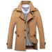 Men's Clothing Men's Casual Windbreaker Mid-length Men's Coat_ipsvogv.com