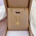 Steel 【 Titanium 】 Light Luxury Full Diamond Micro Inlaid Zircon Sprout Large Flower Necklace Copper Plated Genuine Gold 【 】_ipsvogv.com
