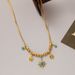 Hot Selling Gold-plated Stainless Steel Niche Light Luxury French Turquoise Star Pendant Necklace_ipsvogv.com