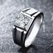 Jewelry Men's Wedding Diamond Inlaid Domineering Four Claw Couple Ring, Korean Version_ipsvogv.com