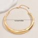 Ins light luxury style necklace with exaggerated female personality, geometric wave design collar, high-end and_ipsvogv.com