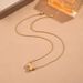 Meichen Titanium Steel Fashion Necklace, Women's Transport Beads, Fashionable Minimalist Block Pendant, Collar Chain,_ipsvogv.com