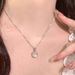 Pure Silver Minimalist White Jade Marrow Necklace Women, With Minimalist, Niche, And High-end Temperament. The New_ipsvogv.com