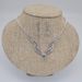 Simple & Stylish Bridal Jewelry Set - Silver Diamond Necklace & Earrings (European & American-Inspired Wedding Accessories)_ipsvogv.com