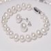 French Simple Temperament 8 9mm Freshwater Pearl Female Necklace Bracelet Earrings Three Piece Birthday Gift For Mother_ipsvogv.com