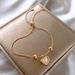Fashion Zircon Flower Geometric Bracelet Korean Style Simple Tianium Steel Hand Jewelry_ipsvogv.com