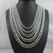 Vintage Lock Chain Mens Stainless Steel 7mm and 9mm Necklace Charm Gifts Long Chain for Unisex Men Punk Classic Jewelry_ipsvogv.com