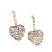 Women’s Jewelry Set Fashion Exaggerated New Geometric Diamond Abalone Inlaid Big Heart Earrings For Women Fashion Earrings Temperament Vacation_ipsvogv.com