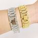 Men’s Jewelry Set Fashion Alloy Hip Hop Style 21 Mm Diamond Encrusted Bracelet, Simple Original Design Trendy Men's And Women's Matching Watch Chain_ipsvogv.com