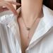 New Titanium Minimalist Transport Steel Beads, Tassel Necklaces, Small Gold Balls, Collarbone Chains, Women's Jewelry_ipsvogv.com