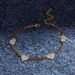 Japanese and Korean beautiful diamond-embedded peach heart Anklet women's fresh style beach cute eye-catching novel Anklet Anklet_ipsvogv.com