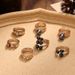 Hot Selling Fashionable Punk Style Diamond Set Ring, Exaggerated Personality, Colorful Pearl Ring_ipsvogv.com