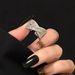 Light Luxury, Niche Personality, Heavy Industry, Cross Row Diamond Zircon Ring, High-end Silver, Niche, Exquisite_ipsvogv.com