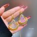 【 Titanium Steel 】 Luxury Micro Inlaid True Gold Lotus Tathagata Buddha Necklace For Women, New Clavicle Chain, Light_ipsvogv.com