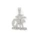 Electric Syllable Hip-hop OFF Full Dia Pendant Chain, Flame Rock Alloy Men's Cuban Necklace_ipsvogv.com