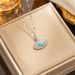 INS style Devil's Eye French oil drop pendant titanium steel stainless steel eye necklace in stock_ipsvogv.com