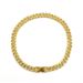Unisex Popular 12mm Wide Single Row Simple Diamond Alloy Necklace Men's Personality Trend Hip Hop Style Cuban Chain_ipsvogv.com