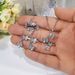 Cao Shi's New Korean Edition Set Fashion Four Butterfly Diamond Collar Chain Popular Copper Inlaid Zircon Jewelry_ipsvogv.com