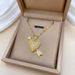 Steel 【 Titanium 】 Heart Piercing Arrow, Light Luxury Temperament, Gorgeous Full Diamond Necklace, Women's Versatile 【 】 Arrow, Temperament, Necklace,_ipsvogv.com