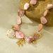 Niche Fashion Versatile Beach Style Stainless Necklace Pink Shell Coral Titanium Steel Lock Chain Women's Jewelry_ipsvogv.com