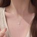 Korean Bowknot Ribbon Necklace 2024 New Light Luxury High-end Ins Style Niche Sweet Simple Clavicle Chain_ipsvogv.com